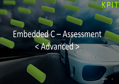 Embedded C (Advanced) Assessment CEI-35