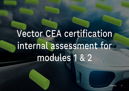 Vector CEA certification internal assessment for modules 1 & 2 EDUCEIVECTOR23