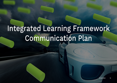 Integrated Learning Framework Communication Plan EDUILF1203