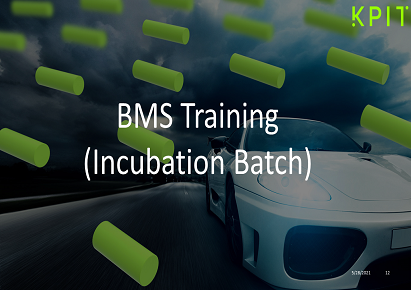 BMS Training (Incubation Batch) EDUPESIF1072