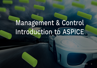 Management & Control - Introduction to ASPICE EDUPROFTM1036