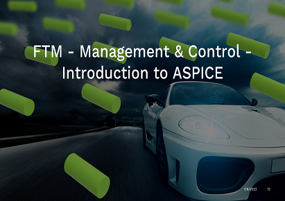 FTM - Management & Control - Introduction to ASPICE EDUPROFTM1036
